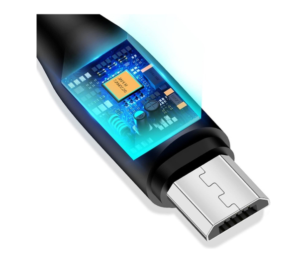 USAMS Kabel U18 microUSB 2A Fast Charge 1m czarny - 1569108 - zdjęcie 2